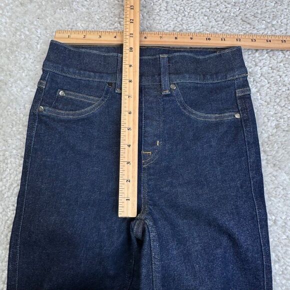 Spanx Kick Flare Crop Jeans Raw Indigo - Picture 9 of 11